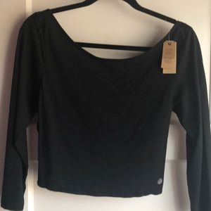 American eagle black crop top